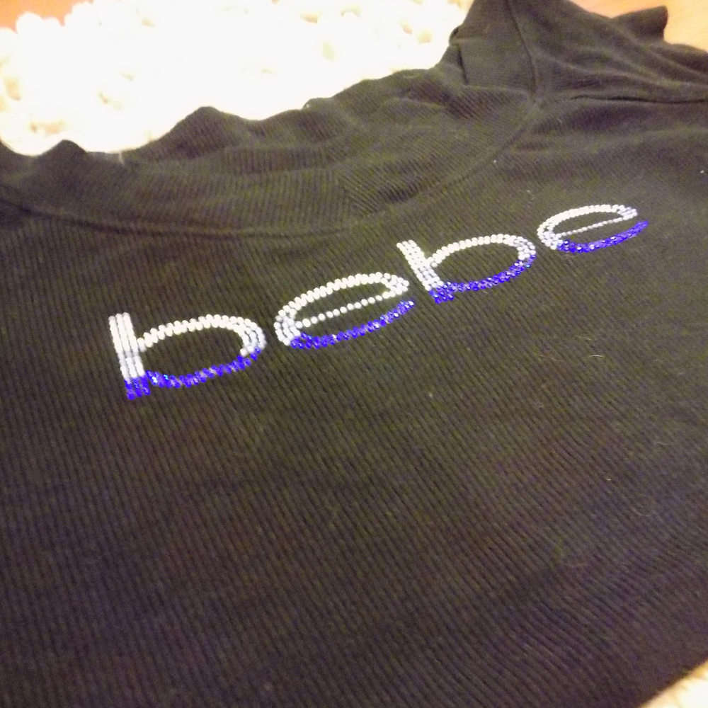 BEBE Rhinestone Top - Picture 2 of 3